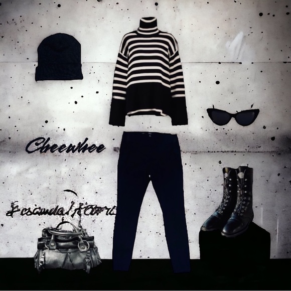 Simply Vera Vera Wang Black High Waisted Ponte Pull-on Skinny Pants M EUC Preppy - Picture 5 of 17